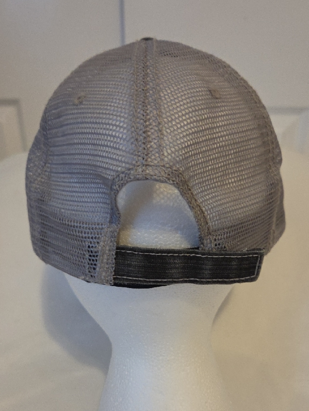 Womens Black Distressed Rhinestone Motorcycle Baseball Cap - Picture 5 of 5